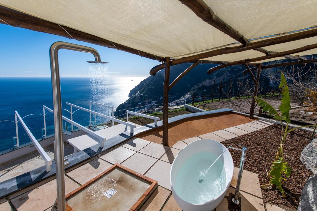 Villa La Tagliata Spectacular Jacuzzi Tub Amazing View And Private Parking Garage Positano Dış mekan fotoğraf